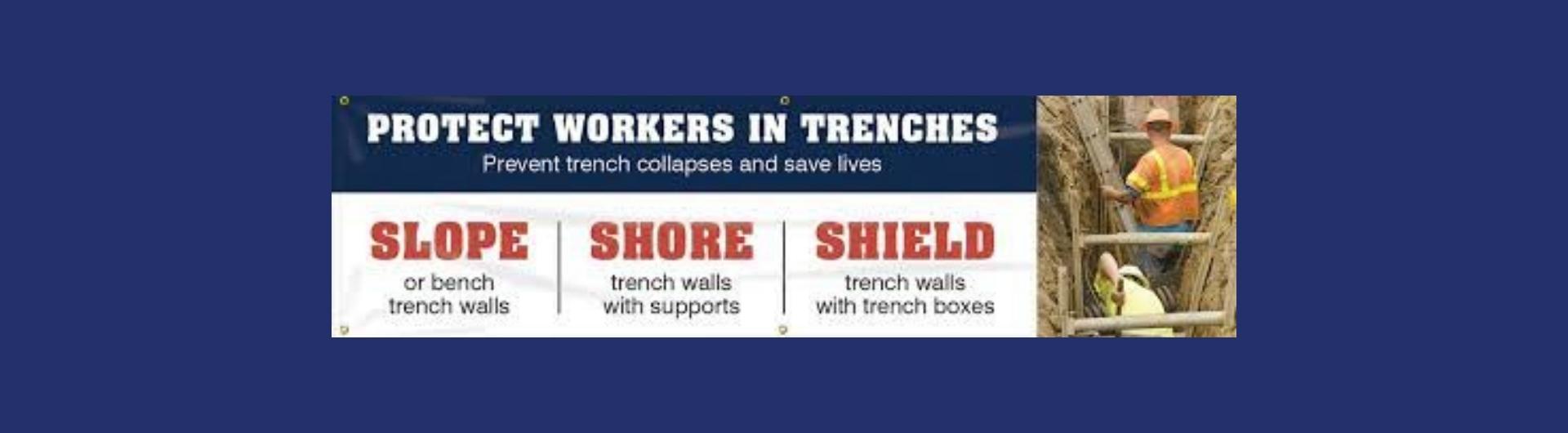 Protect workers in trenches flyer